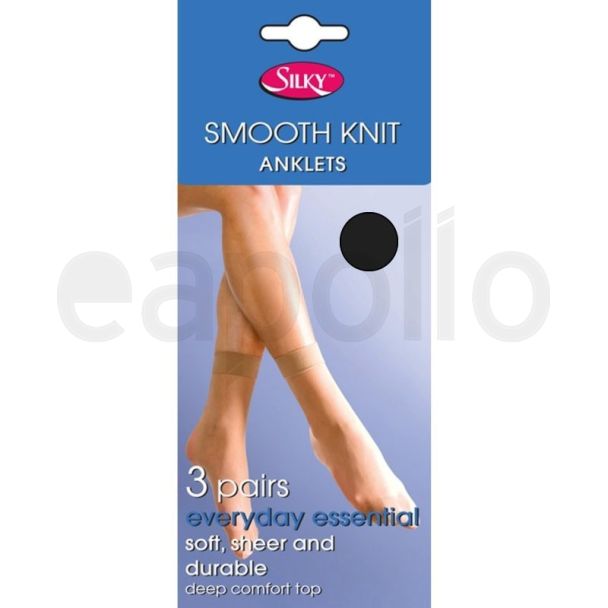 Silky's Smooth Knit Anklets (One Size)