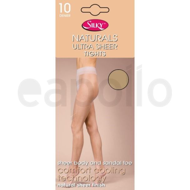 Silky's 10 Denier Ultra Sheer Tights - L (Nude)