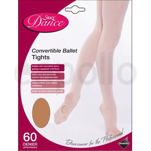 Silky's Adults 60 Denier Convertible Ballet Tights - Tan 