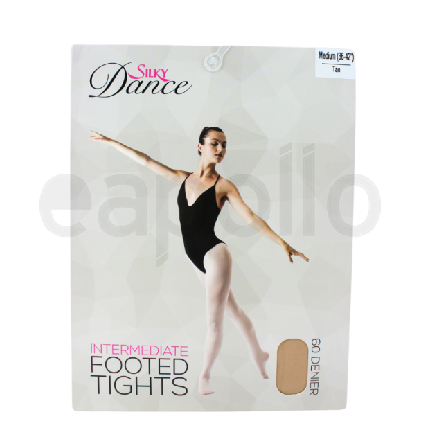 Silky's Adults 60 Denier Intermediate Footed Tights - Tan (Medium)