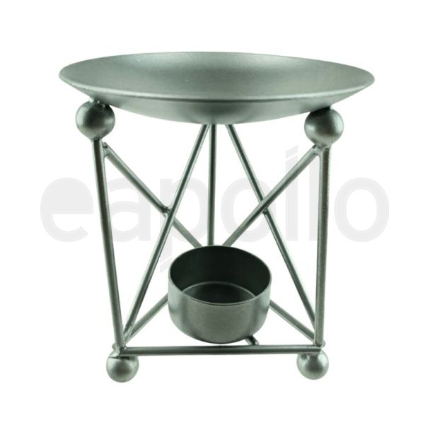 Silver Metal Oil Burner - Design (J-11 B)