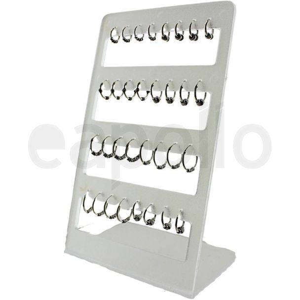 Silver Sleeper Hoop Earrings – Assorted Styles