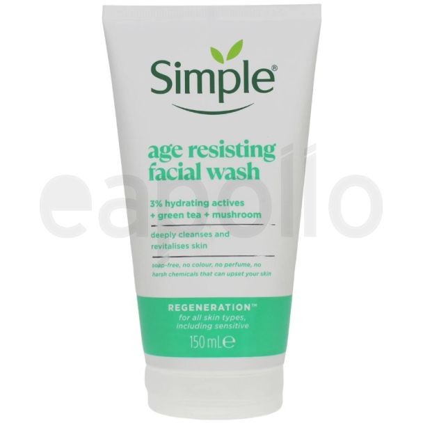 Simple Age Resistant Facial Wash 150ml 