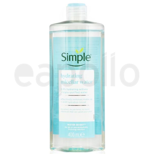 Simple Hydrating  Water Boost Cleansing Micellar Water- 400ml