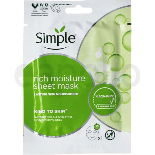 Simple Rich Moisture Sheet Mask