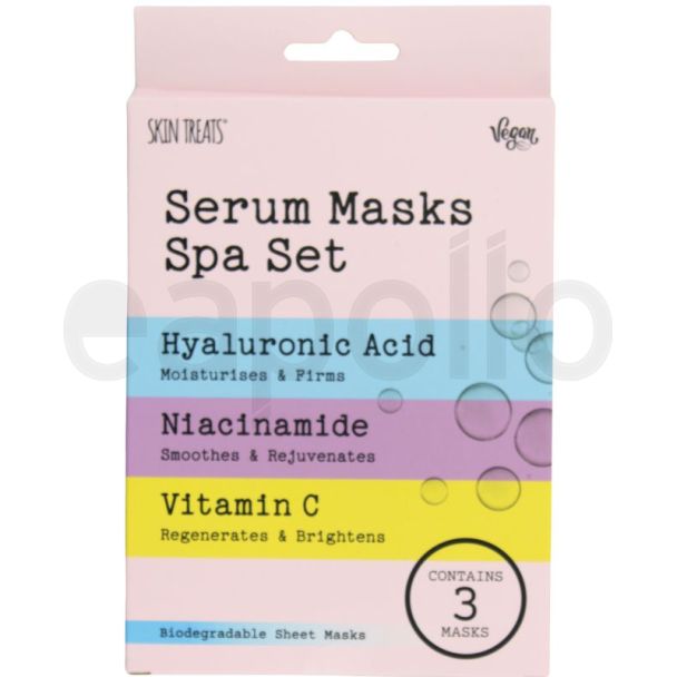 Skin Treats 3pcs Serum Sheet Masks Spa Set