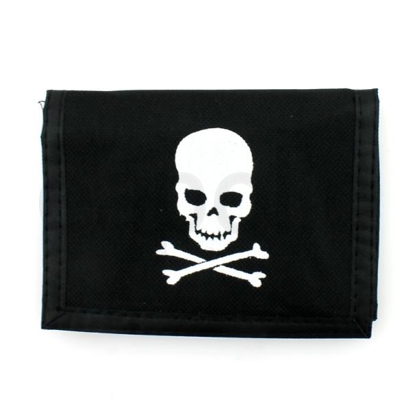 Wholesale Skull & Crossbone Print Wallet