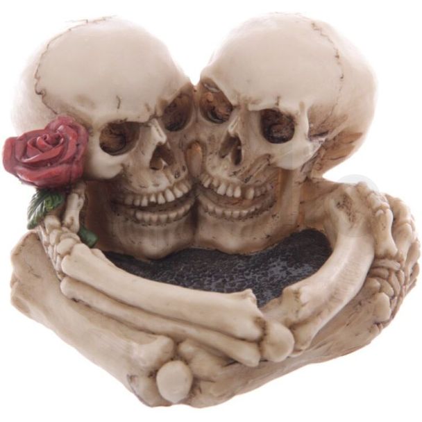 Skull Design Ashtray - Skull Lovers (7.5cm)