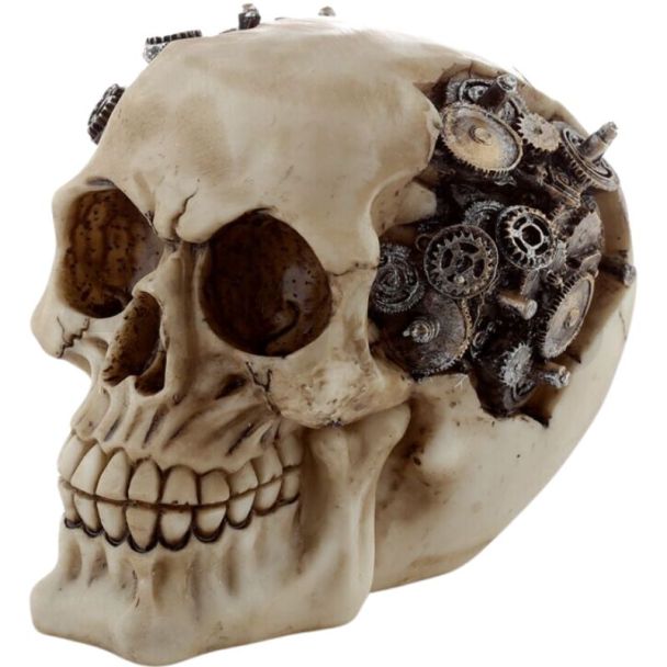 Steampunk Skull with Cogs & Gears Design Ornament