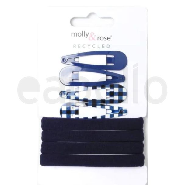 Sleepies And Elastics Set - Navy