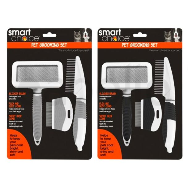 Pet Hair Grooming Set of 3 - Assorted Colours 