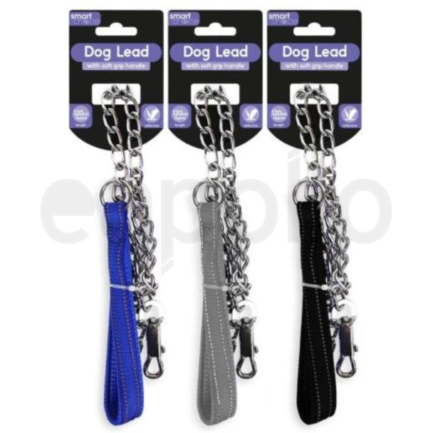 Smart Choice Reflective Chain Dog Lead (120cm) - Assorted Colours