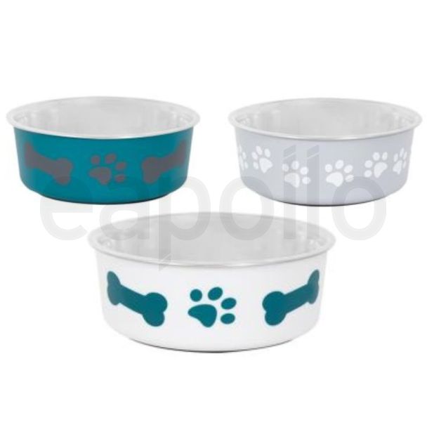 Smart Choice Stainless Steel Anti Skid Fusion Pet Bowl (1000ml) - Assorted Colours