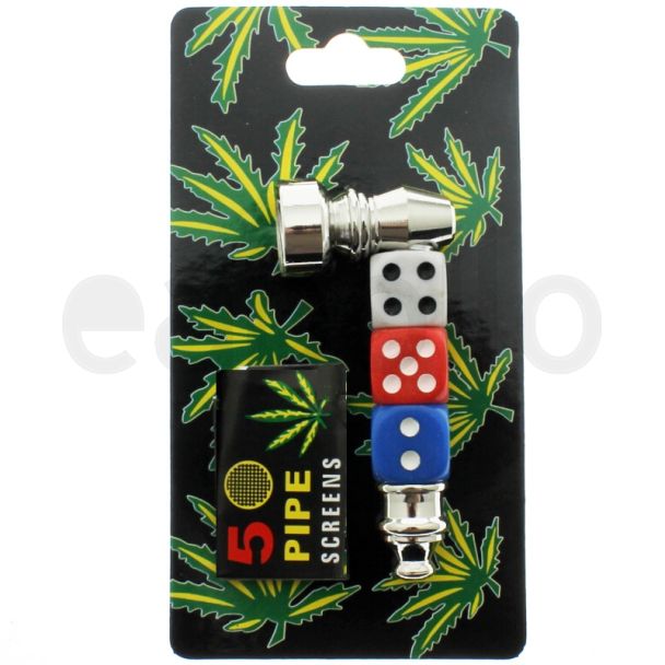 Wholesale Metal Pipe Dice Design Assorted