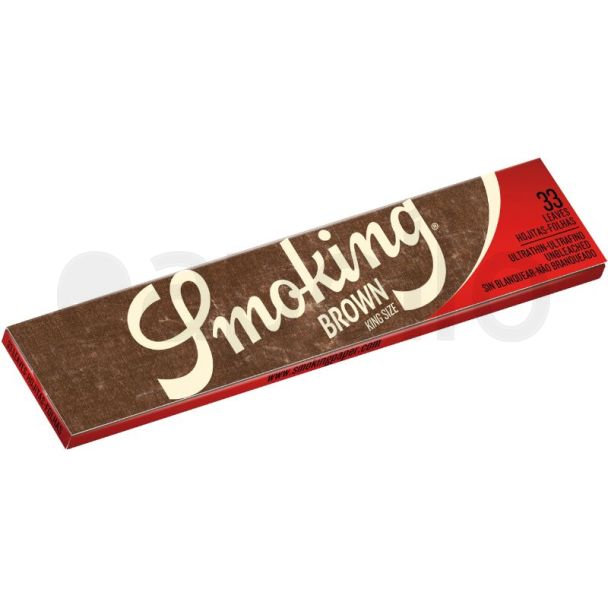 Smoking Brown Unbleached King Size Paper -  50 booklets