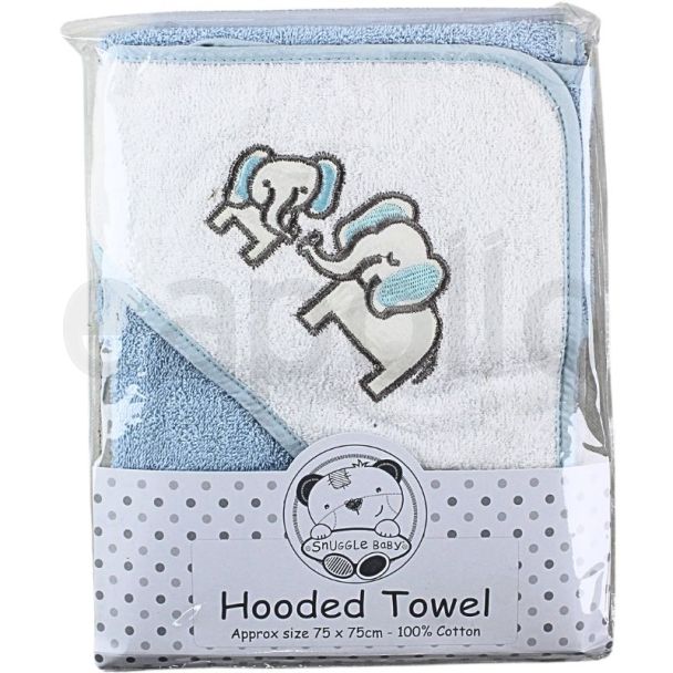 Snuggle Baby Hooded Towel - 'Elephant' Design