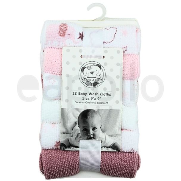 Snuggle Baby Boy Wash Cloths 