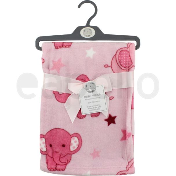 Snuggle Baby Wrap Elephant Design-Pink