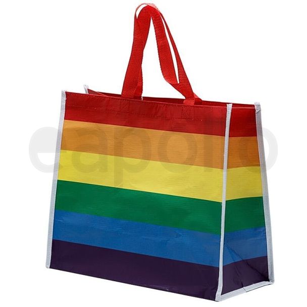 Somewhere Rainbow Flag RPET Reusable Shopping Bag