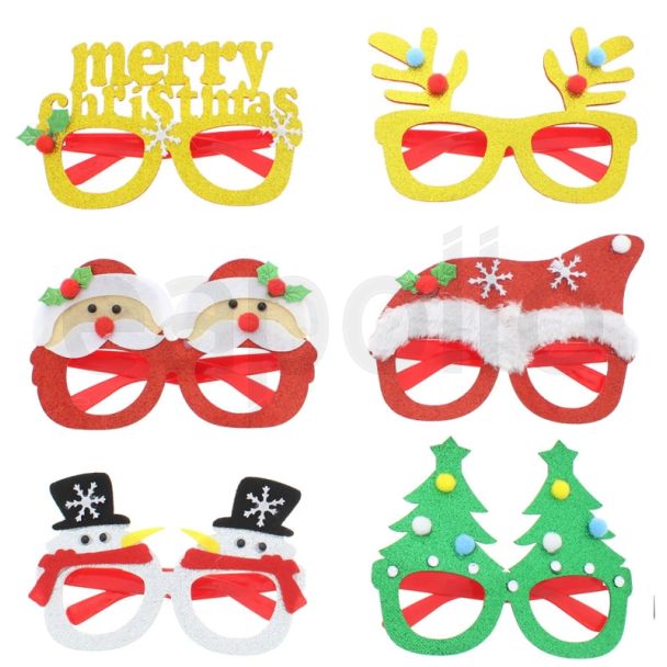 Sparkling Christmas Glitter Glasses - Assorted 