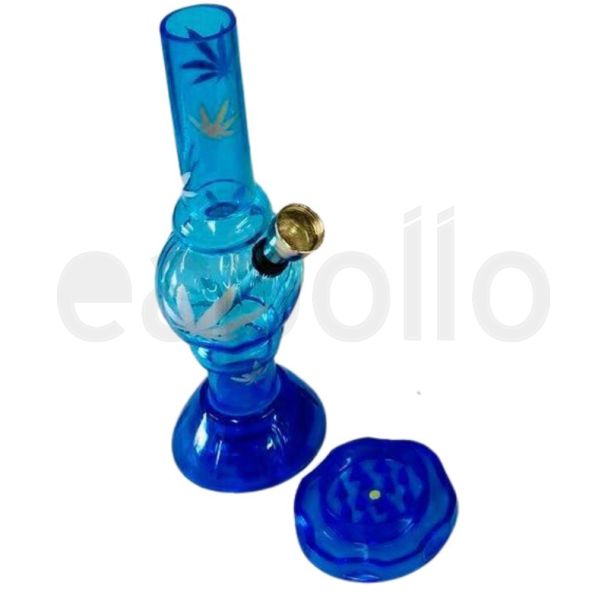 Sparkys Acrylic Mini Waterpipe With Handmuller - Assorted (6.9 Inch)