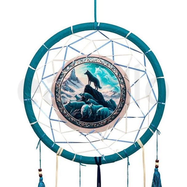 Spirit of the Wolf Pack Dreamcatcher - 33cm