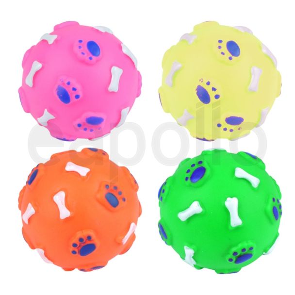 Squeaky Doggy Ball 7cm - Assorted Colours 
