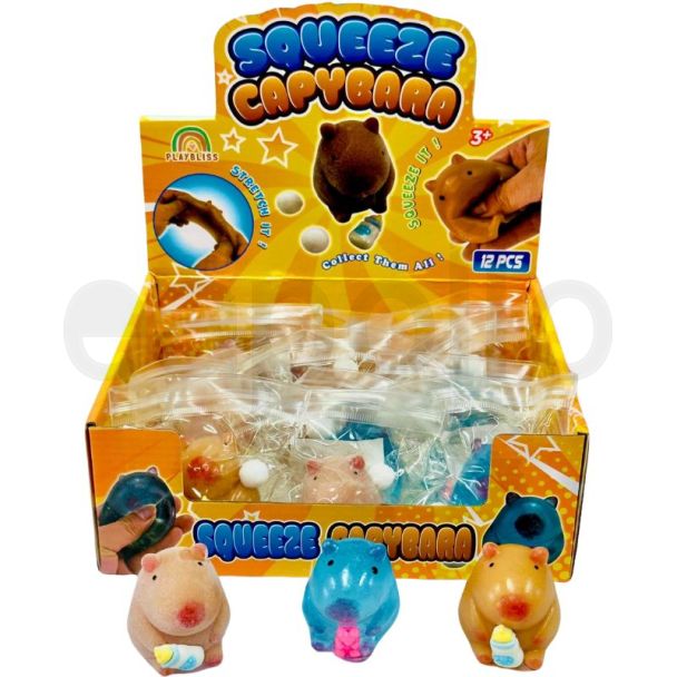 Squeeze Capybara  - Assorted (5x5cm)