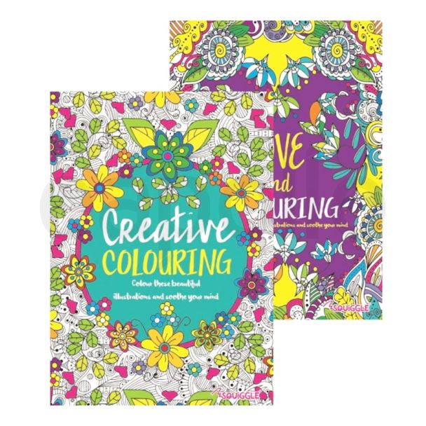 Squiggle Advanced Colouring Books - Assorted 