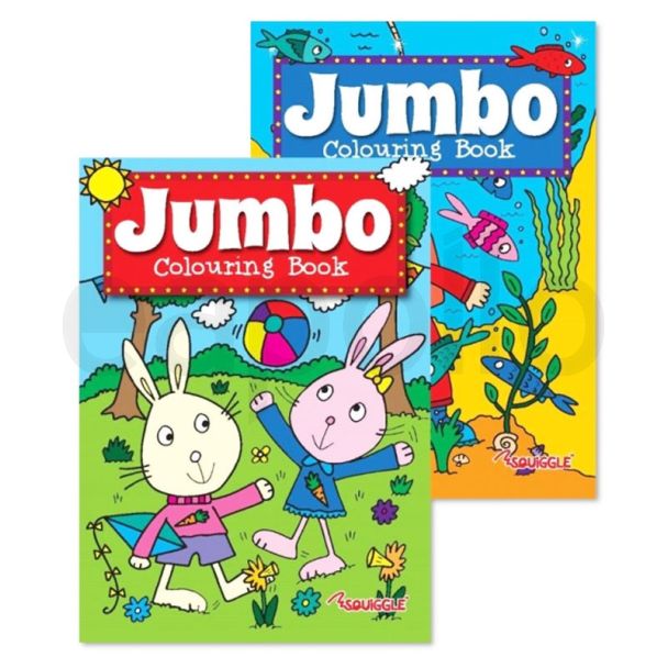 Squiggle Jumbo Colouring Books - Assorted 