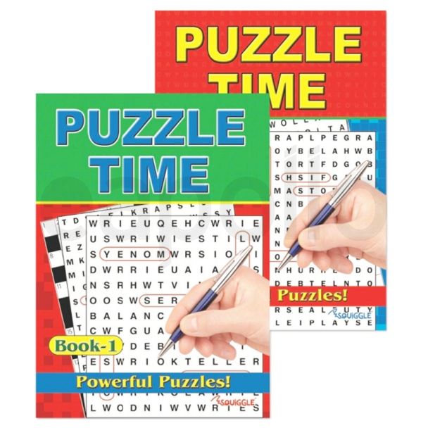 Squiggle Puzzle Time Puzzle Activity Book - Assorted