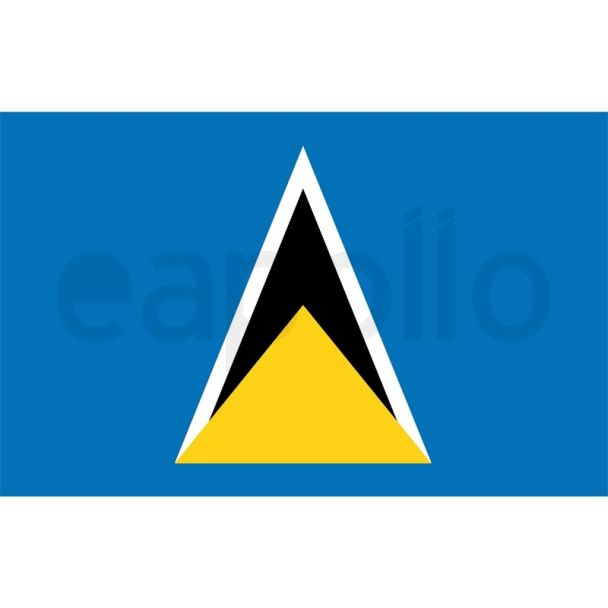 St. Lucia Flag - 5ft x 3ft