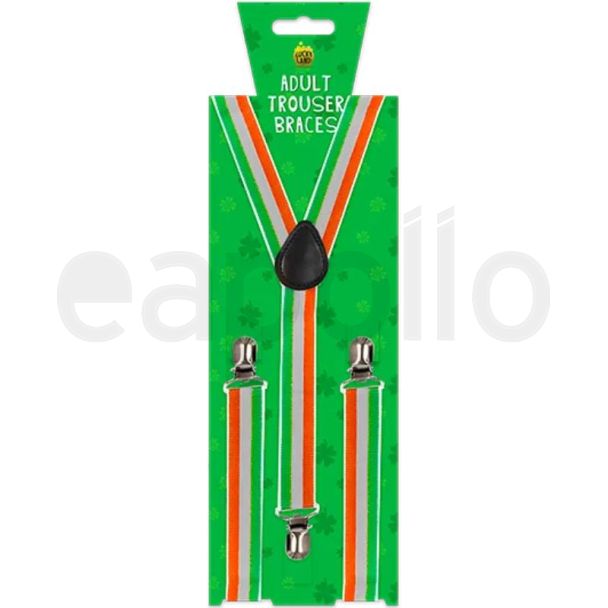 St. Patrick’s Day Irish Tricolour Adult Trouser Braces