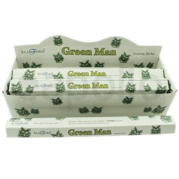 Wholesale Stamford Hex Incense Sticks - Green Man