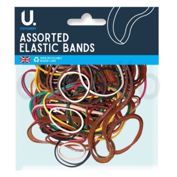 Stationery Elastic Bands - Assorted