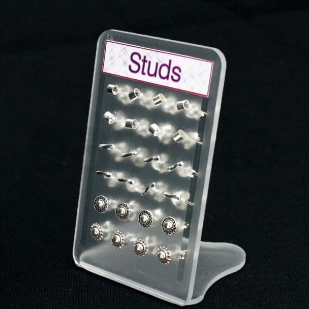 Sterling Silver Ear Studs -  Assorted Design