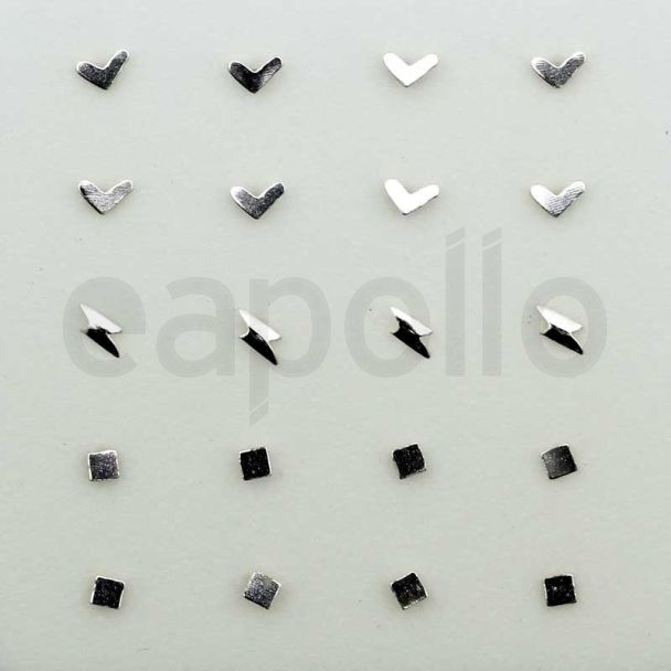 Sterling Silver Nose Studs - Assorted Shape Designs