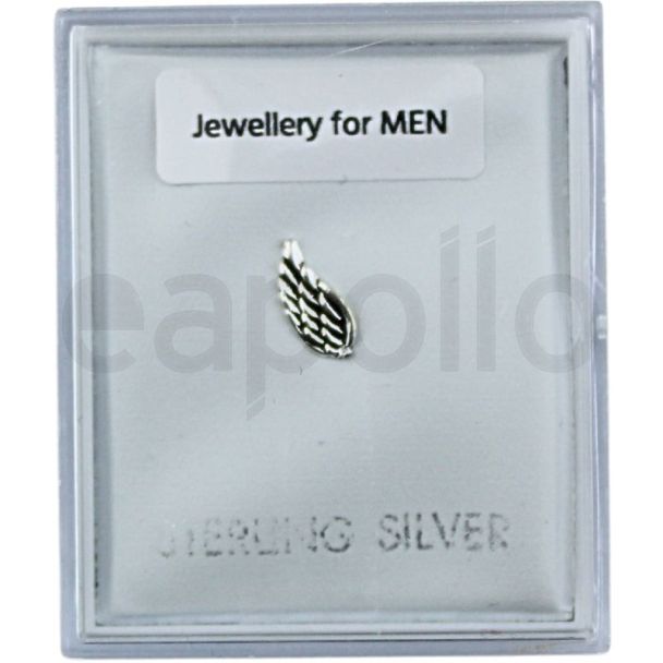 Sterling Silver Angelic Wings Ear Stud