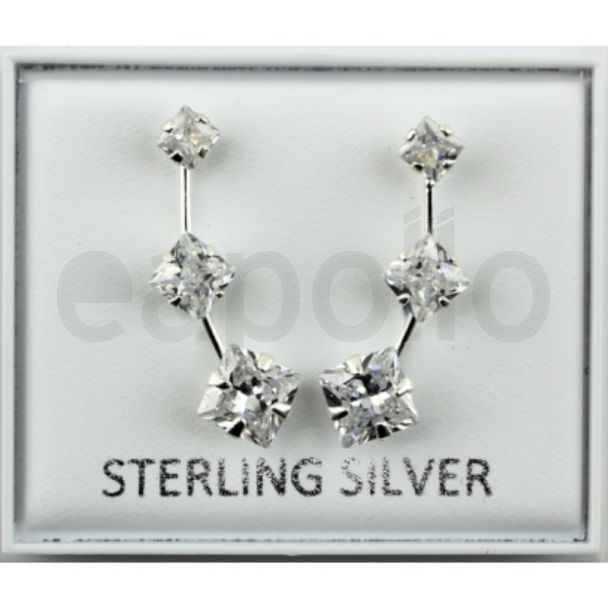 Sterling Silver Ice Crystal Climbers 20mm