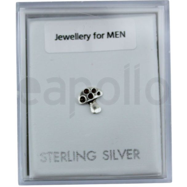 Sterling Silver Mushroom Stud – 6mm