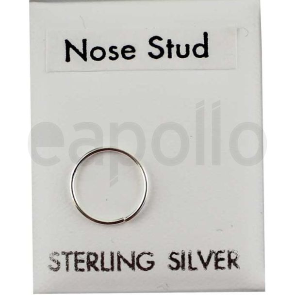 Sterling Silver Nose Ring-8mm
