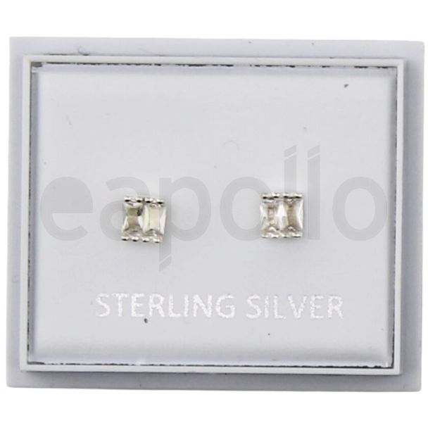 Sterling Silver Square Studs