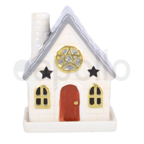 Stone Cottage Ceramic Incense Cone Holder - 12cm