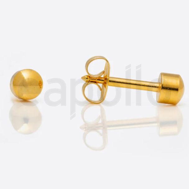 Studex Regular Gold Plated Ball Studs - DCNR200Y
