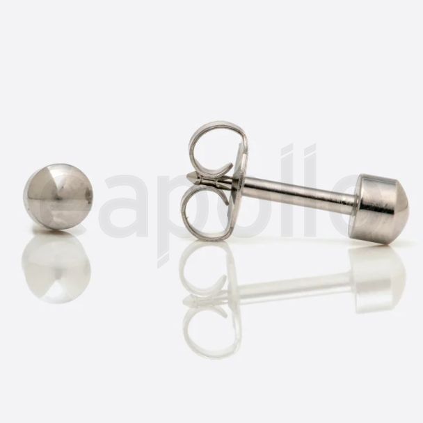 Studex Regular Stainless Silver Ball Studs - DCNR200W
