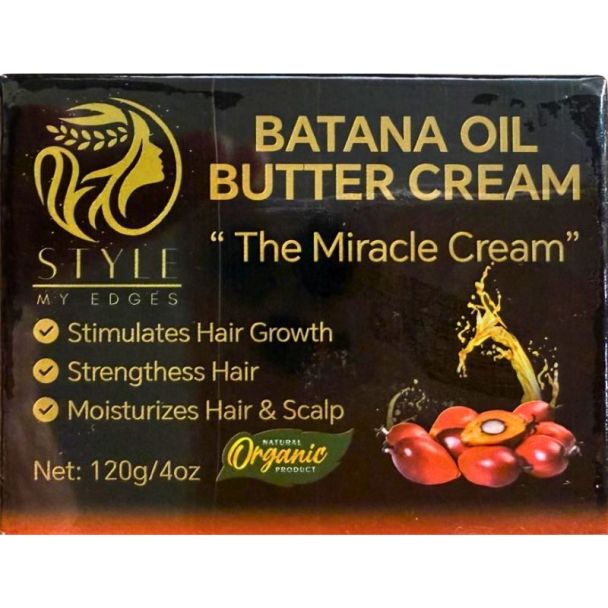 Style My Edges Batana Oil Butter Cream For Hair - 120ml
