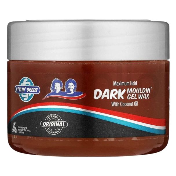 Stylin' Dredz Dark Mouldin' Gel Wax With Coconut Oil  (250ml) (Exp-01/30)