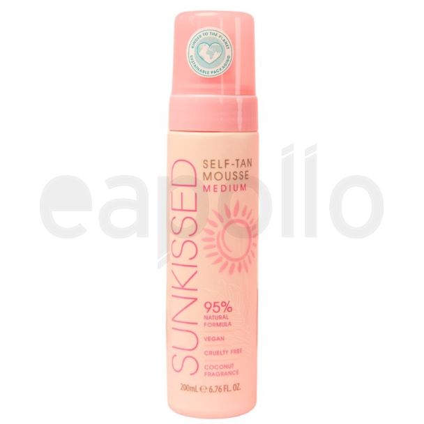 Sunkissed Self-Tan Mousse - Medium 200ml 