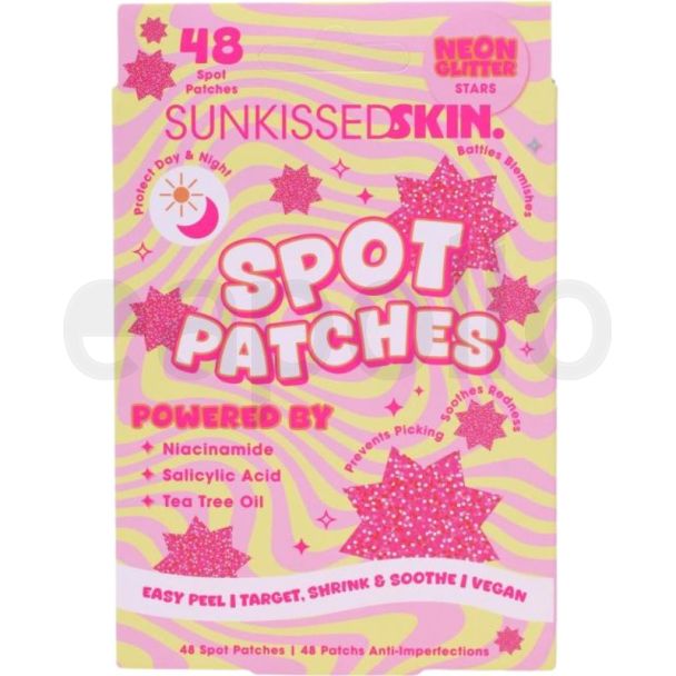 Sunkissed Skin Neon Glitter Spot Patches - 48 Patches