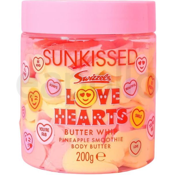 Sunkissed X Love Hearts Body Butter Whip - Pineapple Smoothie (200g)